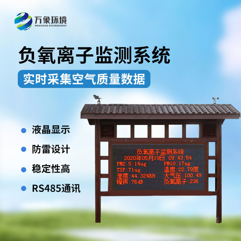 景觀木亭負(fù)氧離子監(jiān)測(cè)站