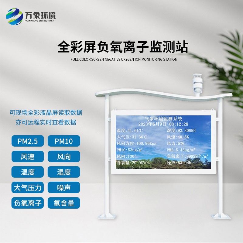 全彩屏一體化負(fù)氧離子監(jiān)測(cè)站對(duì)于公園景區(qū)有什么幫助？