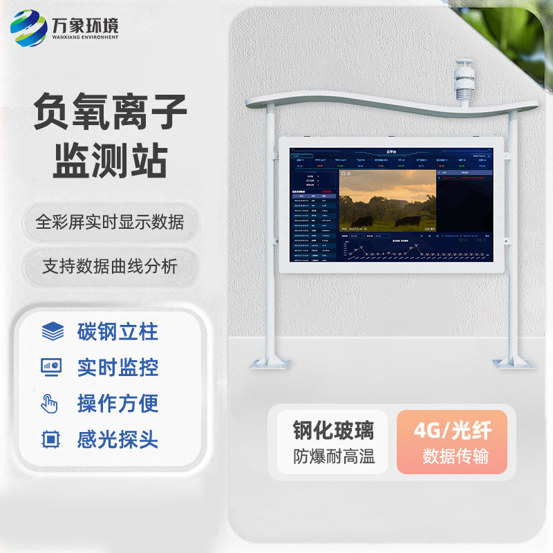 一體化全彩屏負(fù)氧離子監(jiān)測站