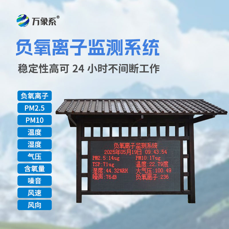 大氣負(fù)氧離子在線監(jiān)測系統(tǒng)守護(hù)生態(tài)環(huán)境的“隱形衛(wèi)士